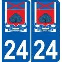 24 Léry logo autocollant plaque stickers ville