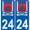 27 Léry logo adesivo piastra adesivi città