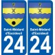 27 de Léry logotipo de la etiqueta engomada de la placa de pegatinas de la ciudad