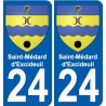 24 Léry logo autocollant plaque stickers ville