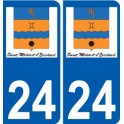 27 de Léry logotipo de la etiqueta engomada de la placa de pegatinas de la ciudad