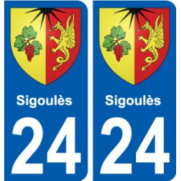 24 Léry blason autocollant plaque stickers ville