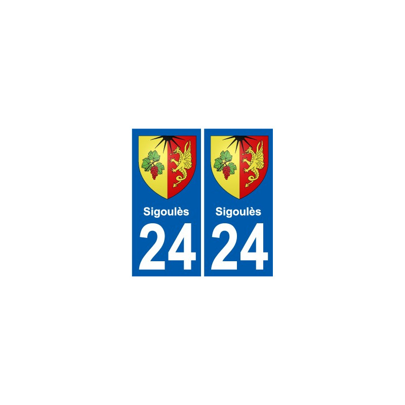 27 Léry coat of arms sticker plate stickers city