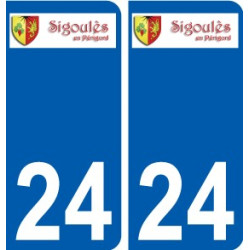 24 Léry logo autocollant plaque stickers ville