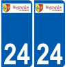 27 de Léry logotipo de la etiqueta engomada de la placa de pegatinas de la ciudad