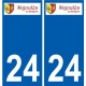27 de Léry logotipo de la etiqueta engomada de la placa de pegatinas de la ciudad