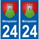 27 Léry coat of arms sticker plate stickers city