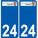 27 de Léry logotipo de la etiqueta engomada de la placa de pegatinas de la ciudad