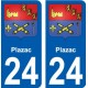 27 Léry coat of arms sticker plate stickers city