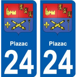 24 Léry blason autocollant plaque stickers ville