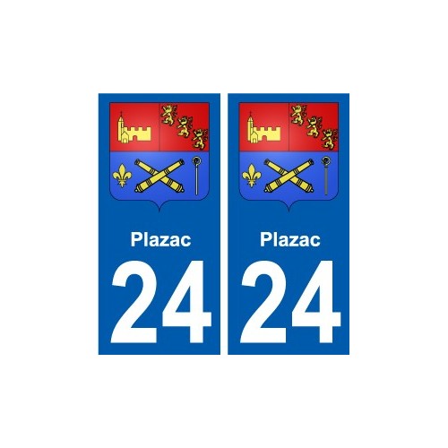24 Léry blason autocollant plaque stickers ville