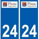 27 Léry logo sticker plate stickers city