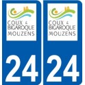 27 de Léry logotipo de la etiqueta engomada de la placa de pegatinas de la ciudad