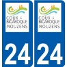 27 Léry logo adesivo piastra adesivi città
