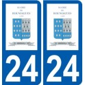 24 Léry logo autocollant plaque stickers ville