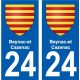 27 Léry coat of arms sticker plate stickers city