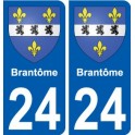 27 de Léry escudo de armas de la etiqueta engomada de la placa de pegatinas de la ciudad