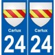 27 Léry coat of arms sticker plate stickers city