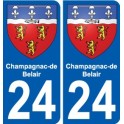 27 Léry coat of arms sticker plate stickers city