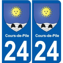 27 de Léry escudo de armas de la etiqueta engomada de la placa de pegatinas de la ciudad