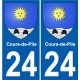 27 Léry coat of arms sticker plate stickers city