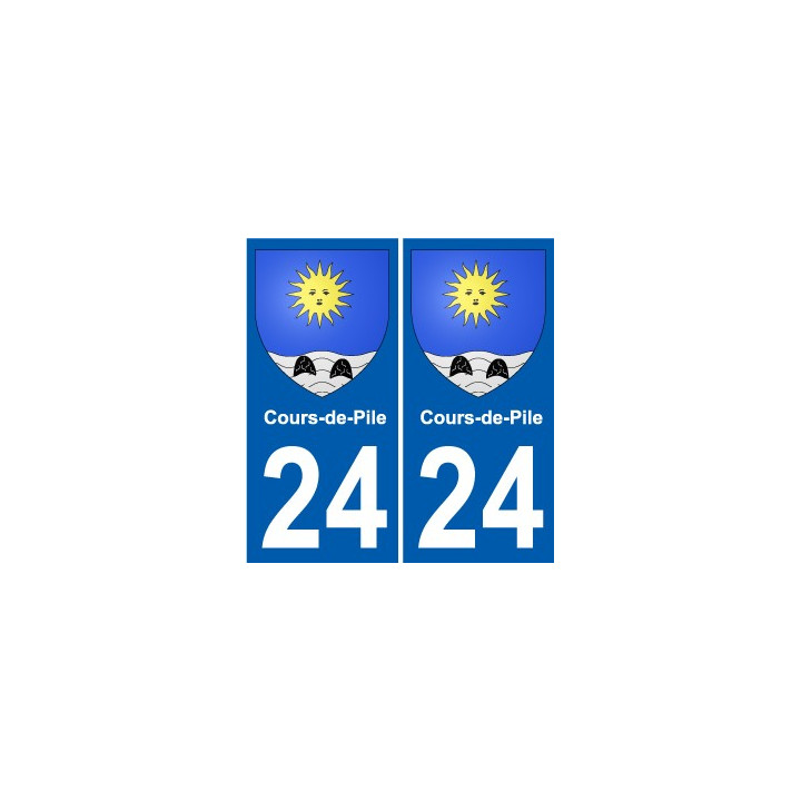 24 Léry blason autocollant plaque stickers ville