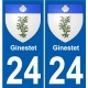 27 Léry coat of arms sticker plate stickers city