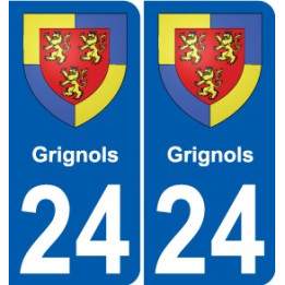 27 Léry coat of arms sticker plate stickers city