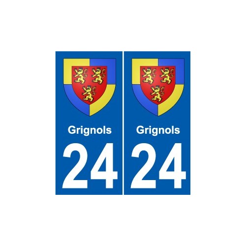 24 Léry blason autocollant plaque stickers ville