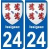 27 de Léry escudo de armas de la etiqueta engomada de la placa de pegatinas de la ciudad