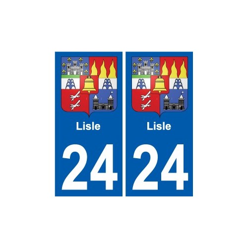 24 Léry blason autocollant plaque stickers ville