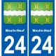 27 Léry coat of arms sticker plate stickers city