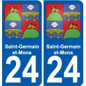 27 Léry coat of arms sticker plate stickers city