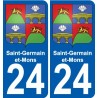 27 Léry coat of arms sticker plate stickers city