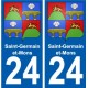 24 Léry blason autocollant plaque stickers ville