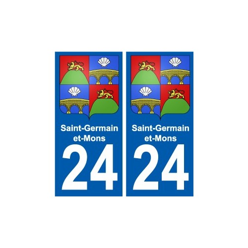 24 Léry blason autocollant plaque stickers ville