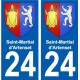 24 Léry blason autocollant plaque stickers ville