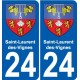 27 de Léry escudo de armas de la etiqueta engomada de la placa de pegatinas de la ciudad