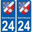 24 Léry blason autocollant plaque stickers ville