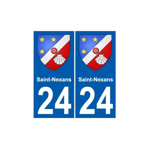24 Léry blason autocollant plaque stickers ville