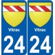 27 Léry coat of arms sticker plate stickers city