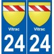 27 Léry coat of arms sticker plate stickers city