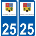 25 Léry logo autocollant plaque stickers ville