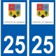 25 Léry logo autocollant plaque stickers ville