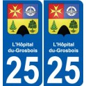 25 Léry blason autocollant plaque stickers ville