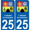 27 Léry coat of arms sticker plate stickers city