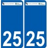 27 de Léry logotipo de la etiqueta engomada de la placa de pegatinas de la ciudad