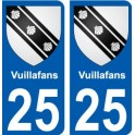 25 Léry blason autocollant plaque stickers ville