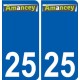 25 Léry logo autocollant plaque stickers ville