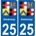 27 Léry coat of arms sticker plate stickers city
